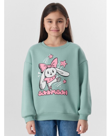 Свитшот шалфей +печать1