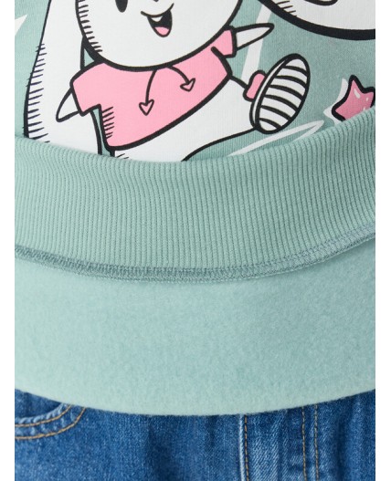 Свитшот шалфей +печать1