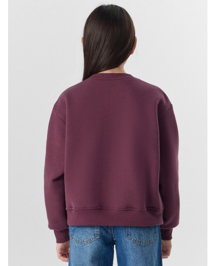 Свитшот ежевичный +печать