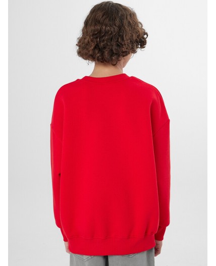 Свитшот красный +печать1