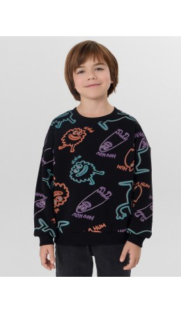 Свитшот призраки на черном