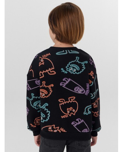 Свитшот призраки на черном