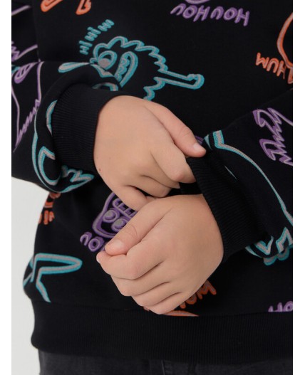 Свитшот призраки на черном