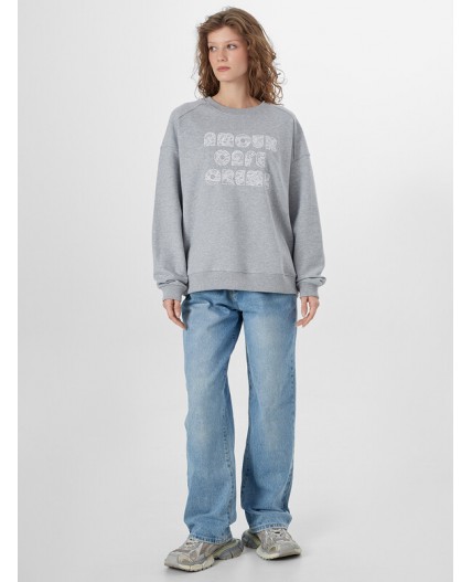 Свитшот серый меланж 4250-Е