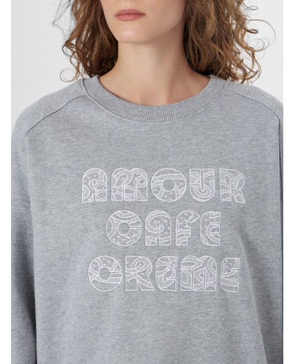 Свитшот серый меланж 4250-Е