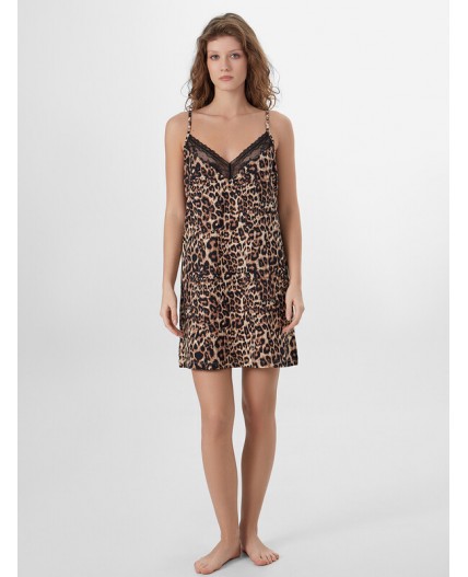 Сорочка леопард на песочном