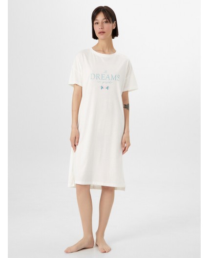 Сорочка св.молочный +печать