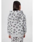 Толстовка леопард на св.сером