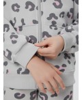 Толстовка леопард на св.сером