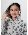 Толстовка леопард на св.сером
