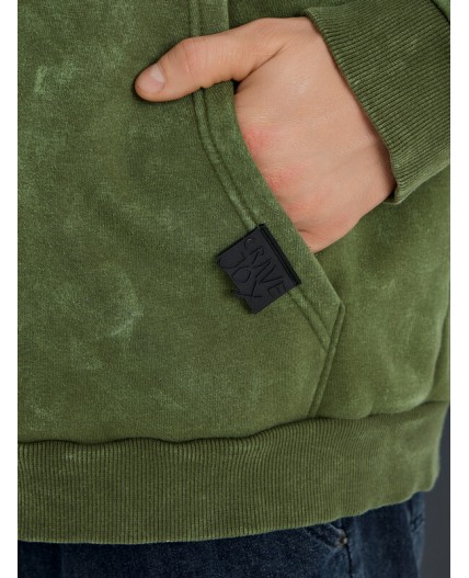 Толстовка ACID WASH травяной