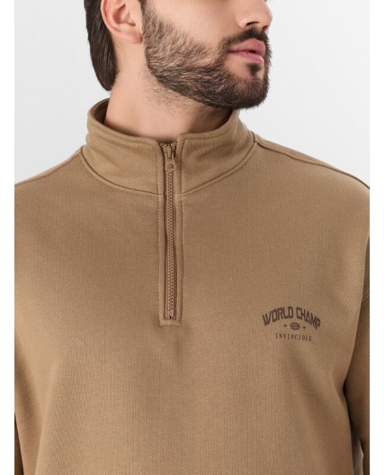 Толстовка сепия +печать1