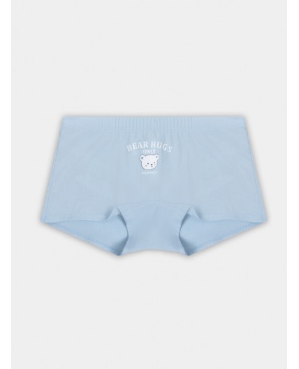 Шорты голубой +печать2