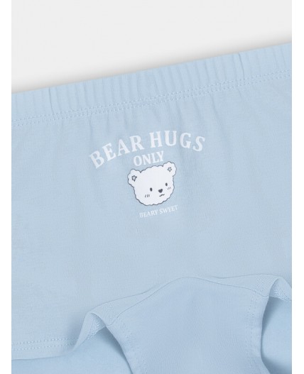 Шорты голубой +печать2