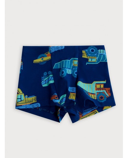 Трусы машинки на синем