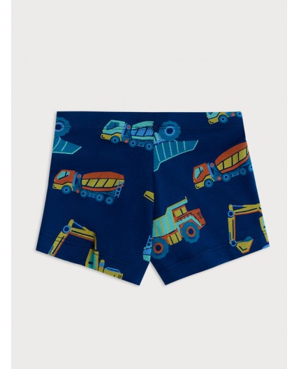 Трусы машинки на синем