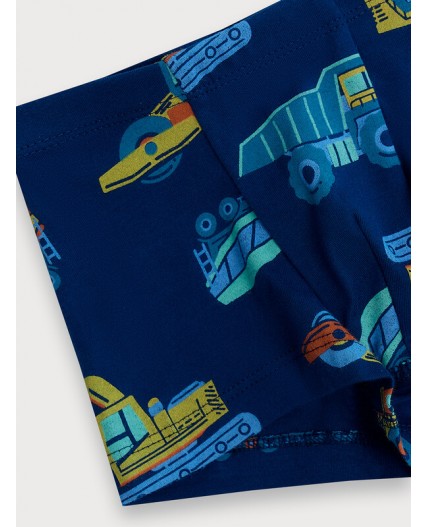 Трусы машинки на синем