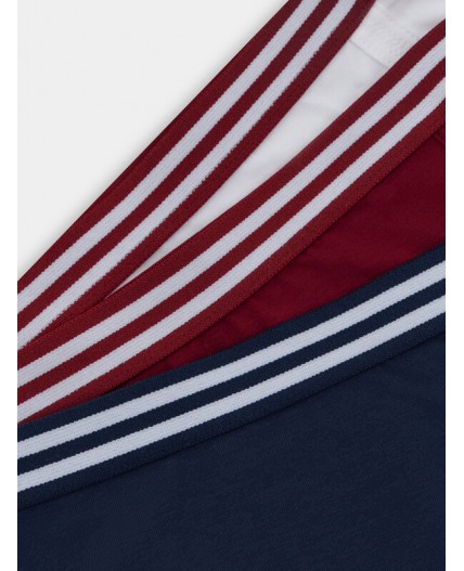 Трусы бордо +печать