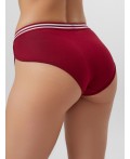 Трусы бордо +печать