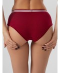 Трусы бордо +печать