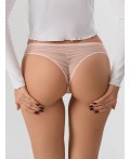 Трусы полоска на бежевом