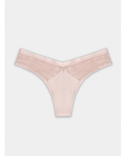 Трусы полоска на бежевом