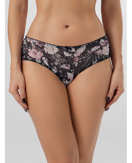 Трусы цветы на черном1