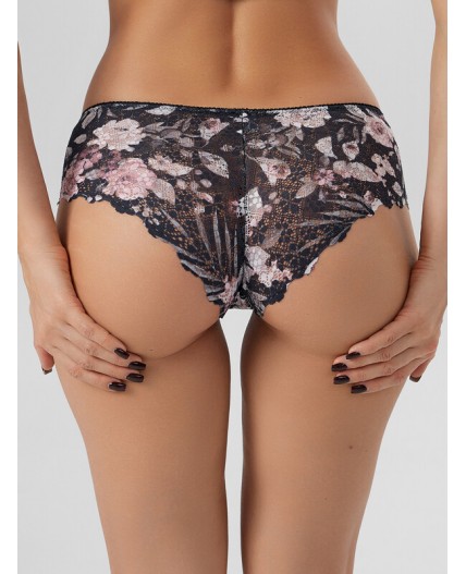 Трусы цветы на черном1
