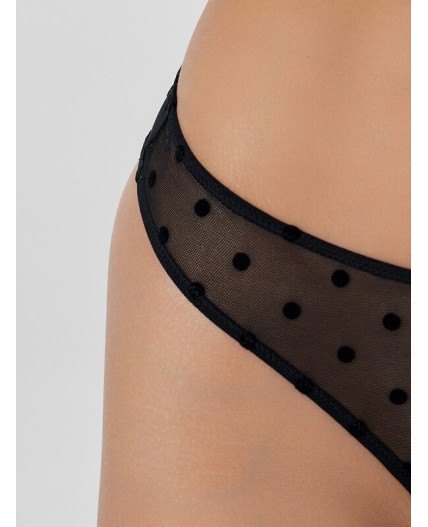 Трусы горох на черном