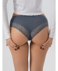 Трусы мелкий узор на сером