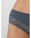 Трусы мелкий узор на сером
