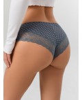 Трусы мелкий узор на сером
