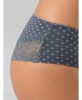 Трусы мелкий узор на сером