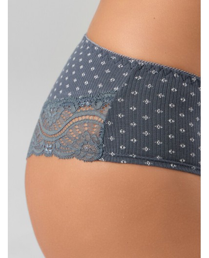 Трусы мелкий узор на сером