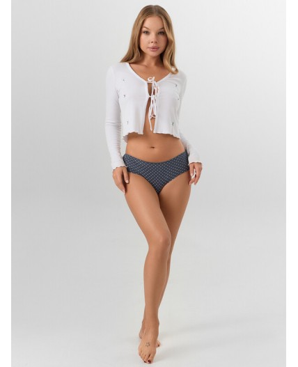 Трусы мелкий узор на сером