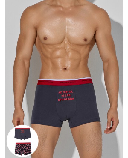 Трусы т.серый +бутерброды с икрой на черном