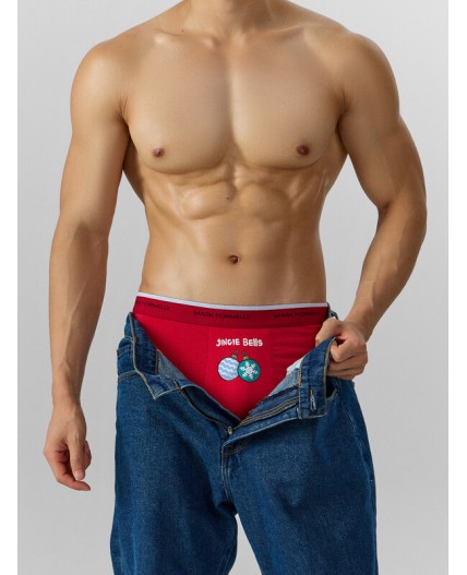 Трусы красный +печать2