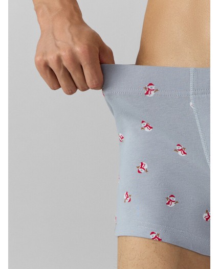 Трусы снеговики на сером