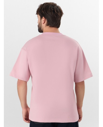 Футболка пыльный розовый +печать