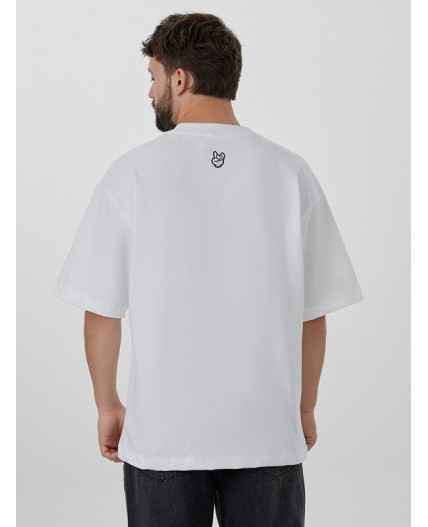 Футболка белый +печать15