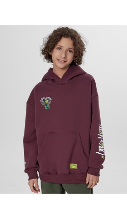 Анорак ежевичный +печать