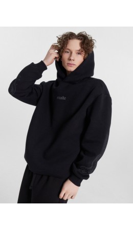 Худи черный +печать