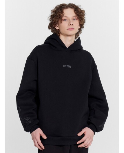 Худи черный +печать