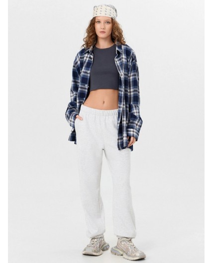 Брюки серый меланж 4306-А