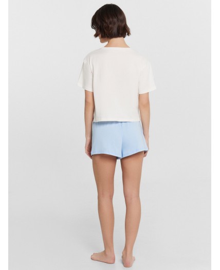 Комплект св.молочный +голубой +печать