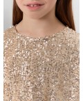 Блузка золотистые пайетки