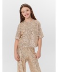 Блузка золотистые пайетки