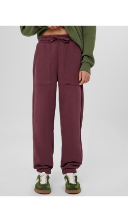 Брюки ежевичный