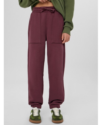 Брюки ежевичный