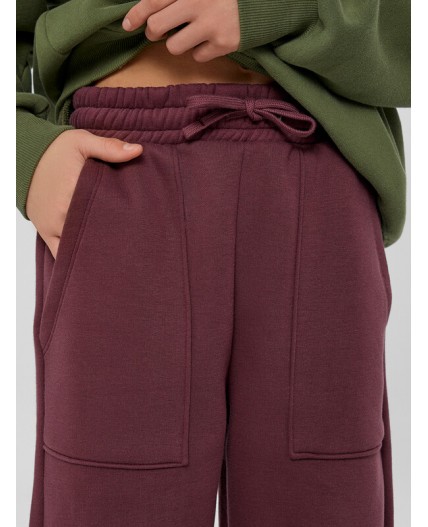 Брюки ежевичный